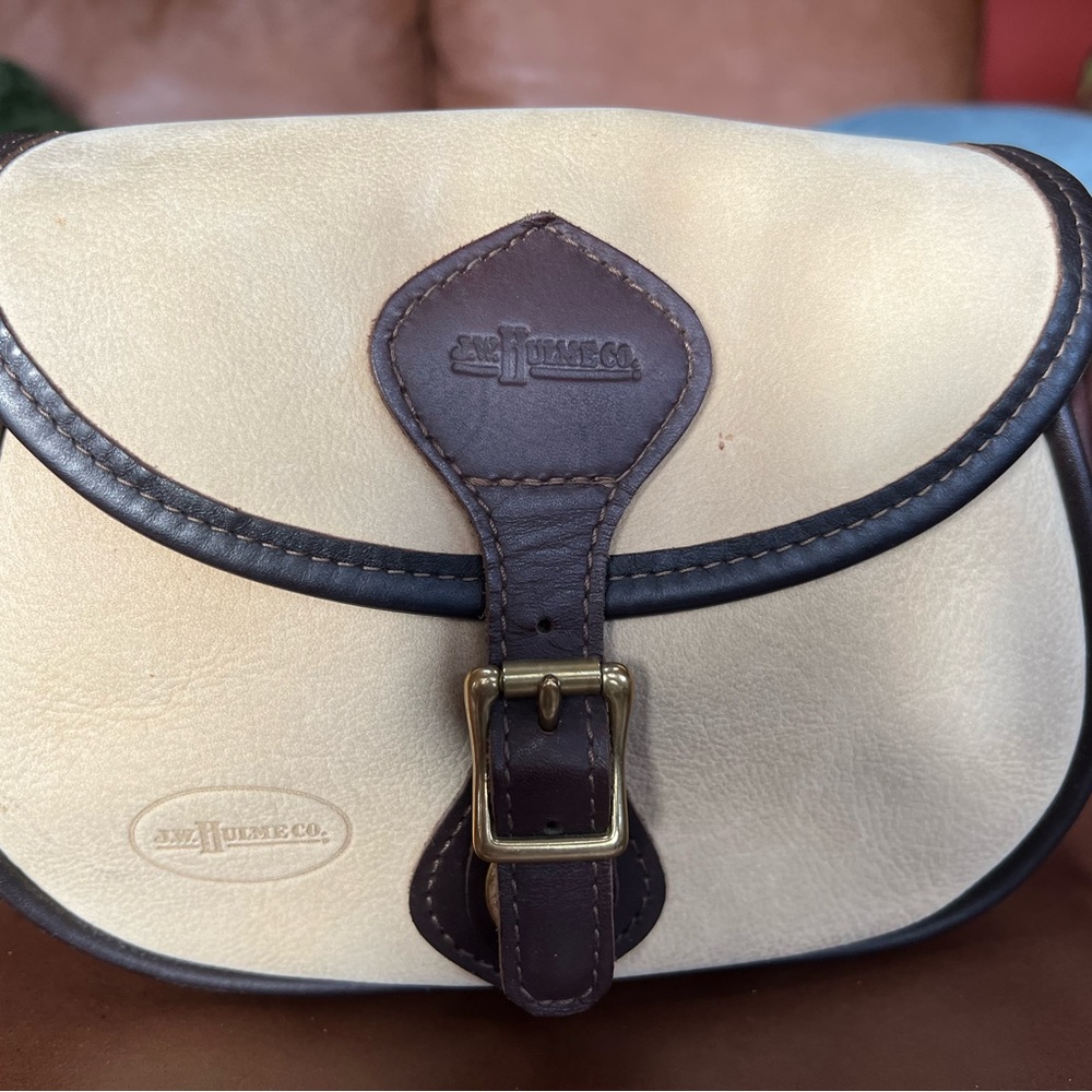 JW Hulme suede leather handbag